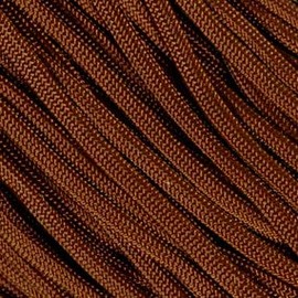 The Paracord Store | Type III 550 Paracord - 100 FT Hank, Chocolate Brown | Heavy Duty 7 Strand Tactical Paracord - USA Made Nylon Outdoor Parachute Cord for Camping, Fishing & More - Survival Cord