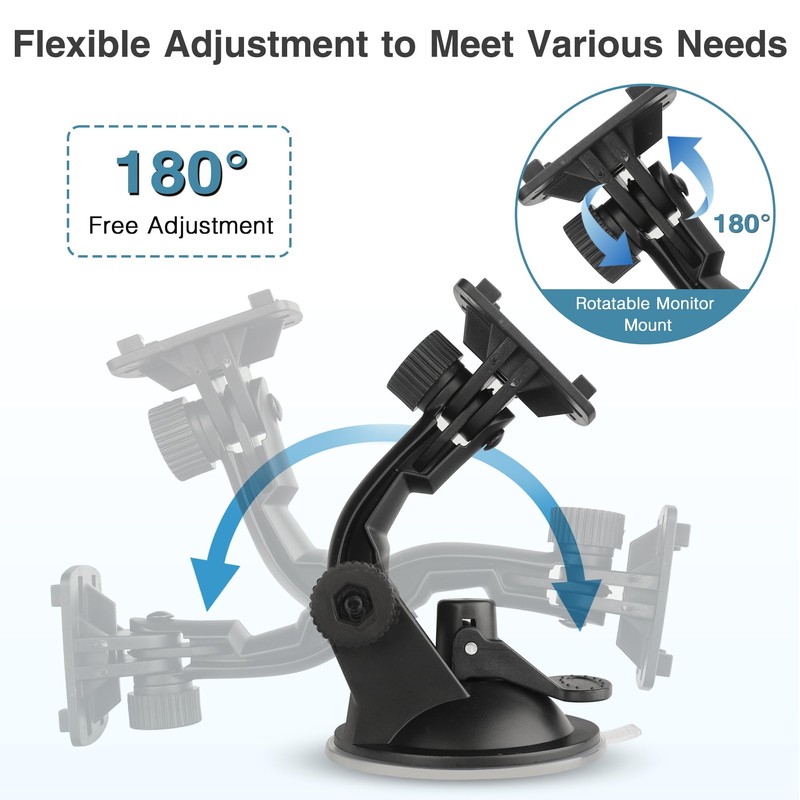 Gonifeto Backup Camera Monitor Mount,(4.3/5in)Rvs Rear View Camera Screen Mounting