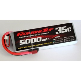RoaringTop LiPo Battery Pack 35C 5000mAh 3S 11.1V with Deans Plug for RC Car Boat Truck Heli Airplane