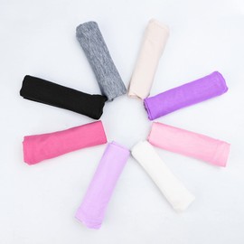 Auranso Girls Cycling Shorts Breathable 8 Pack Kids Dance Shorts Under Dress Comfy Childrens Cycle PE Shorts for Girls Age 8-10, Color D (Tag 170)