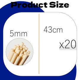 kaihuiyyyt Creamy White Fibre Reed Diffuser Sticks 20pcs 43cm x 5mm Fibre Reed Diffuser Sticks Thick Diffuser Reeds Sticks Diffuser Sticks for Diffuser Oils Fragrance Refill Fibre Reeds for Diffusers
