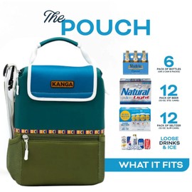 Kanga Insulated Cooler Bag - Soft Cooler Bag - 6 or 12 Can Beer and Seltzer Drink Cooler - Insulated Leak Proof and Durability Tested Pouch Cooler - Ozark