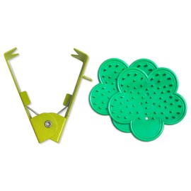 QMARK 3 Pcs Thorn Leaf Stripper, Stripping Tool, Rose Stripper, Thorn Leaf Pruners, Forceps for Rose Flower Floral Arrangement (Modern)