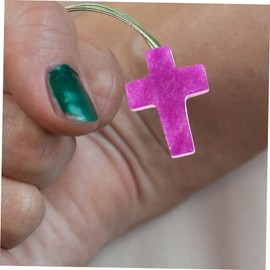 Operitacx 10 Stück Kreuz Anhänger Halsketten Armbänder Perlen Bausatz Bausätze Reize Zubehör Charme Schmuck Edelstein Schlüsselbund Charms Für Heimwerker Diy-anhänger Herstellen Kristall