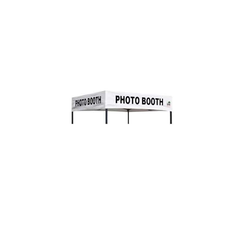 Eurmax USA Printed 5x5 Photo Booth Flat Replacement Canopy Top