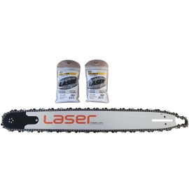 Laser Forestry Pro Bar and Chain 24" Chainsaw Bar & Chain 3/8 x .050 x 84 Drive Links - Fits Husqvarna Saws