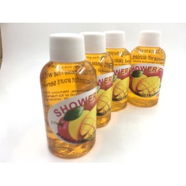 Handmade shower Gel, Mango Tango, travel size 4 pack 2 oz each