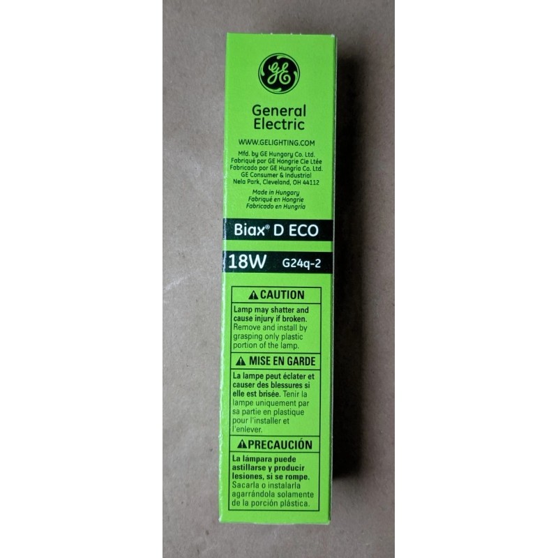 GE !7PK! GE Biax D ECO Compact Fluorescent Lamp 18W