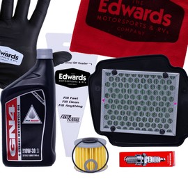 Edwards Oil Change Kit fits 2022-2025 Honda Grom Motorcycle with Air Filter