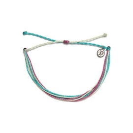 Pura Vida Pura Vida Good Vibes Bracelet - 100% Waterproof, Wax-Coated - With Iron-Coated Copper Charm