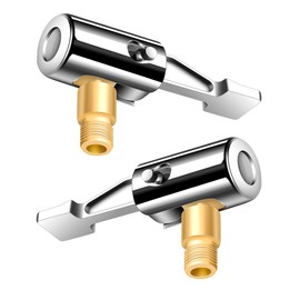 EVOULTES 2-Packs Lock On Air Chuck Tire Inflator Hose Adapter, Metal Locking Tire Chuck with Standard Tire Valve Thread, No Leakage Tire Inflating Hose Nozzle for Portable Tire Pump/Air Compressor