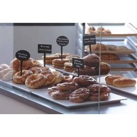 American Metalcraft TAGRECTANGLE5 Chalkboard, Silhouette, Mini, Rectangle, 5-pack, Black