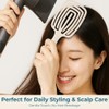 SEIOR Scalp Breeze Brush | Flexible Vented Detangling Hair Brush