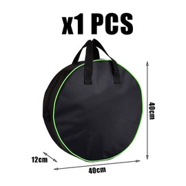 KVBUCC 1pcs Waterproof Heavy Duty Cable Organizer, Cable Storage Tote, Waterproof Tote Bag, Large Capacity Cable Organizer, Great For Caravan, Organize Cables And More,Black,40*30cm