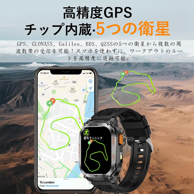 Smart Watch, 2025 Industry New, Built-In GPS, 2.01 Inch Large