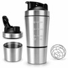 Janety Shaker Prote?na de Acero Inoxidable 600 Ml con Compartimento
