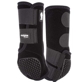 Classic Equine Flexion by Legacy2 Hind Support Boots, Color: Black, Size: M (FCLS202BKM)