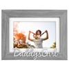 Malden Daddy's Girl Picture Frame, Gray Textured Wood Grain Finish,