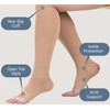 Open toe toeless Compression Socks 3 Pairs 15-20 mmHg Support