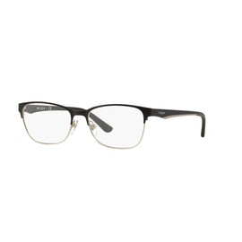 Vogue Eyewear Vo3940 - Marco cuadrado para anteojos graduadas para mujer, Negro mate/lente de demostración., 52 mm