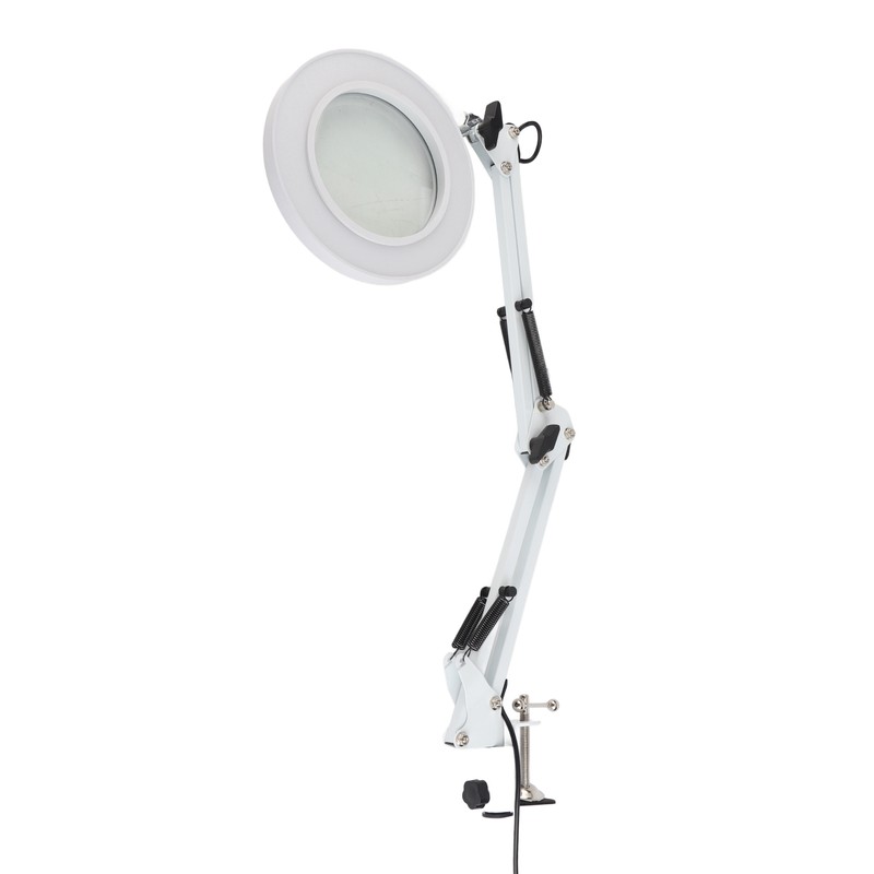 5X Magnifying Glass Clip On LED Tattoo Desk Lamp USB