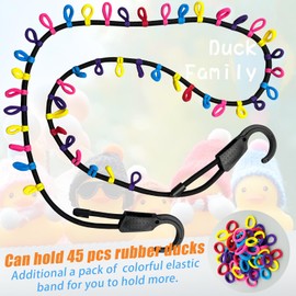 Rubber Duck Holder for Jeep Owners, Duck Display Rope Paracord Strap for Jeep Wrangler YJ TJ JK JL JT, Jeep Ducking Interior Accessory (Rubber Ducks Not Included)