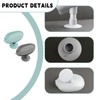 Bojueshaw 2pcs Leaf Shape Soap Holder,Self Draining Suction Cup Soap