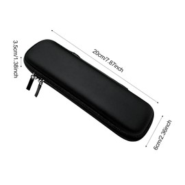Hard Shell Pen Case, GLADFRESIT EVA Waterproof Pencil Case - Multifunctional Black Zipper Bag for Stylus, Executive Pens, Data Cables