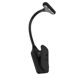 The Original Mighty Bright NuFlex - Rechargeable Book Light – 35 Lumens of Warm Eye-Care Light, 3 Brightness Levels, Up to 24-Hour Battery Life, Flexible Neck, Strong Grip Clip (Black)