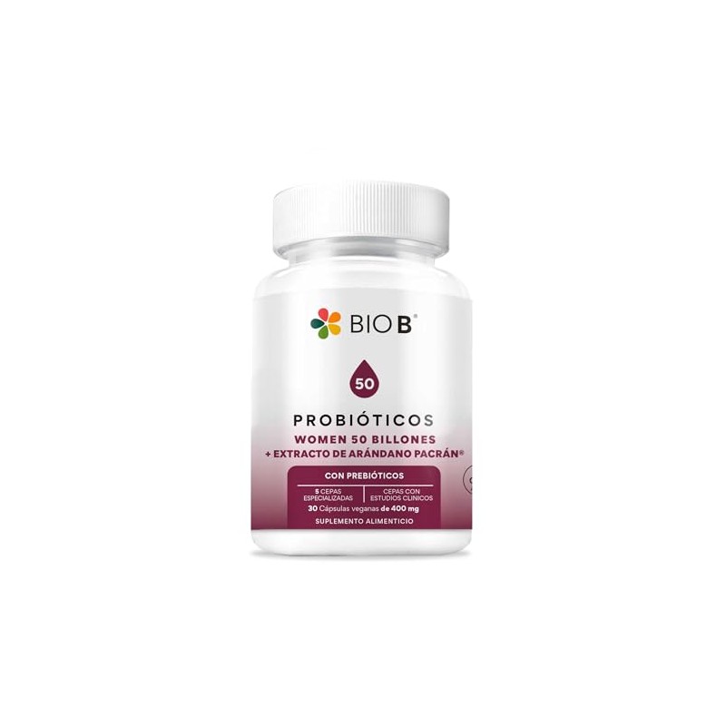 BIO B ǀ Probióticos Women con 50 Billones UFC +