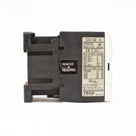 TECO CU-32R magnetic contactor, 50 Amp, 3 phase, 24v coil, 3A1a1b (NO and NC)