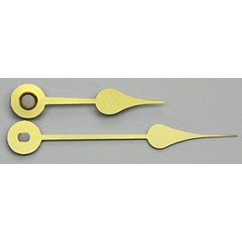 4 inch Spade Clock Hands for Battery Movements Gold Colored