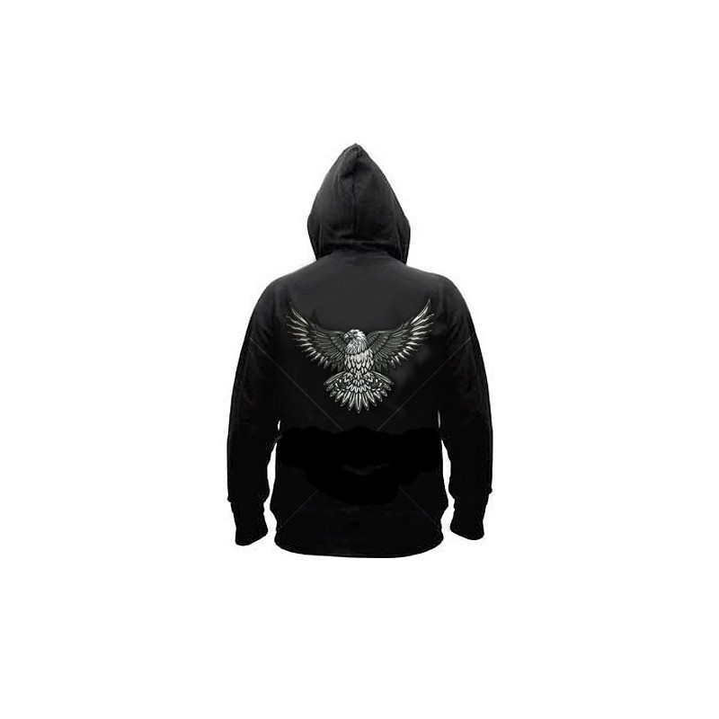 VEGASBEE Bald Eagle Large Embroidered Iron-On Patch 12" by 9.5"