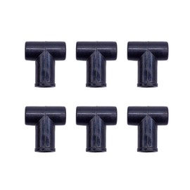 Set of 6 Fuel Injection Return Line T-Boots (Replaces T23425 & 163670A) - Compatible with John Deere, Oliver, Cockshutt 1650/1850/1955, White 2-70, Minneapolis Moline - Fits Tractors & Power Units