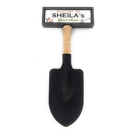 Shovel Welcome to Sheila's garden hanging sign
