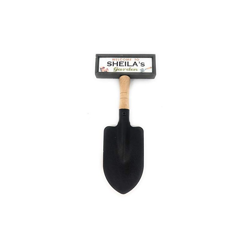 Shovel Welcome to Sheila's garden hanging sign