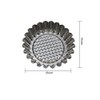 DOITOOL Baking Cup 12pcs Stainless Steel Round Lace Egg Tart
