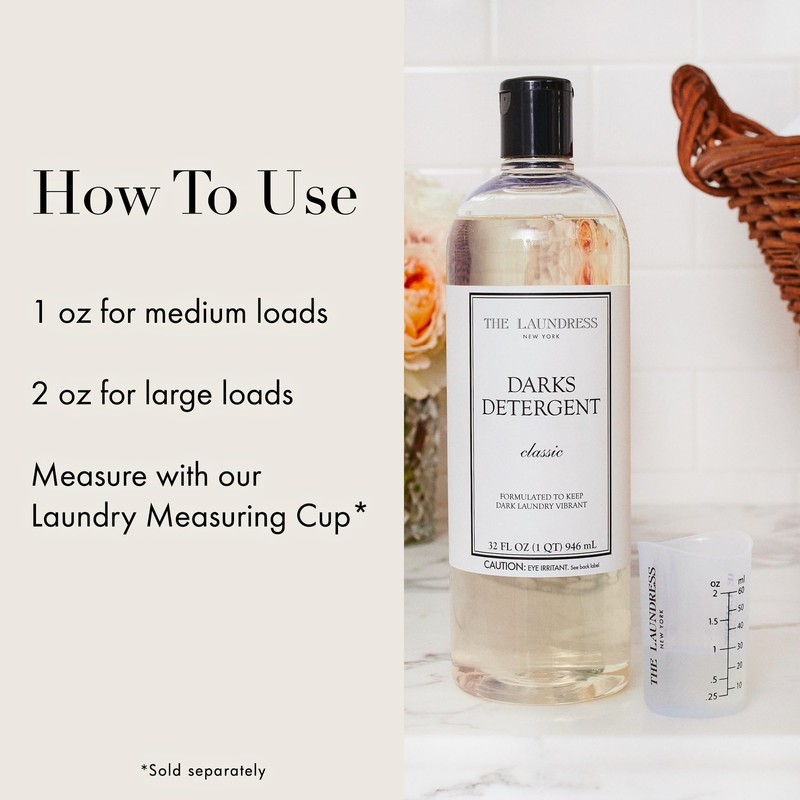 The Laundress Darks Detergent, Concentrated Laundry Detergent Liquid, For Rich