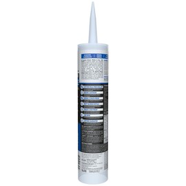 GE Supreme Silicone Caulk for Window & Door, Clear, 10 fl oz Cartridge, 1 Pack - 100% Waterproof Silicone Sealant, 7X Stronger Adhesion, Shrink & Crack Proof