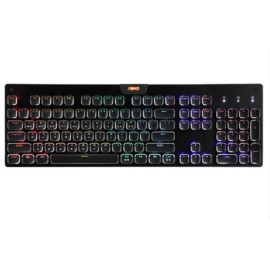ABKO K840 Square Retro Axis Exchange Gaming Keyboard Black Brown Nonclick