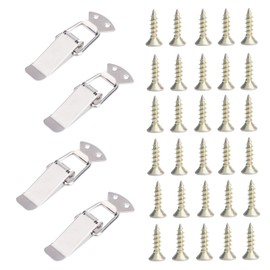 4pcs Sofa Connector Kit, Stainless Steel Sectional Couch Connectors Clips with 30 Screws Sturdy Modular Couch Clamps Brackets Hooks for Sectionals Furniture