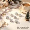 Christmas Snowflake Hair Claw Clips Accessories for Women 6PCS