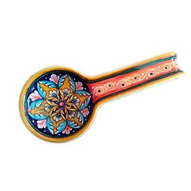 Italian Ceramic Spoon Rest Geometrico B