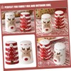 Mikinona Small Salt Pepper Shaker Set Ceramic Jar Seasoning Salt