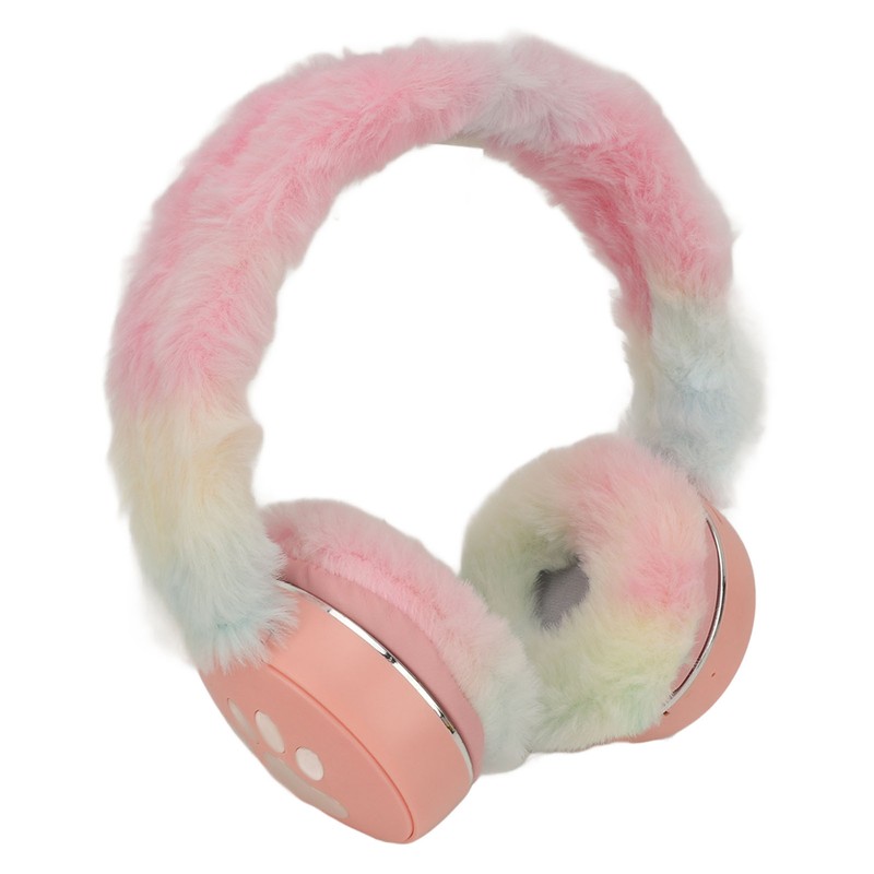 Bluetooth Headset Multifunctional Foldable Cartoon Innovative Plush Warm Earmuff Deep
