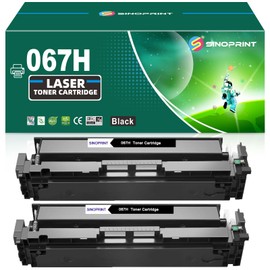 SINOPRINT 067H 067 Toner Cartridge MF656Cdw Compatible Replacement Black for Canon imageCLASS MF656Cdw LBP632Cdw MF653Cdw LBP633Cdw MF654Cdw Printer High Yield CRG-067 CRG067 Ink 2 Packs Black