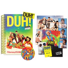 P1Harmony - 8th Mini Album [DUH!] (U Ver.) Photobook + CD-R + Folded Poster + Frame Photo + Sticker + Unit Photo Card + 3 Extra Photocards