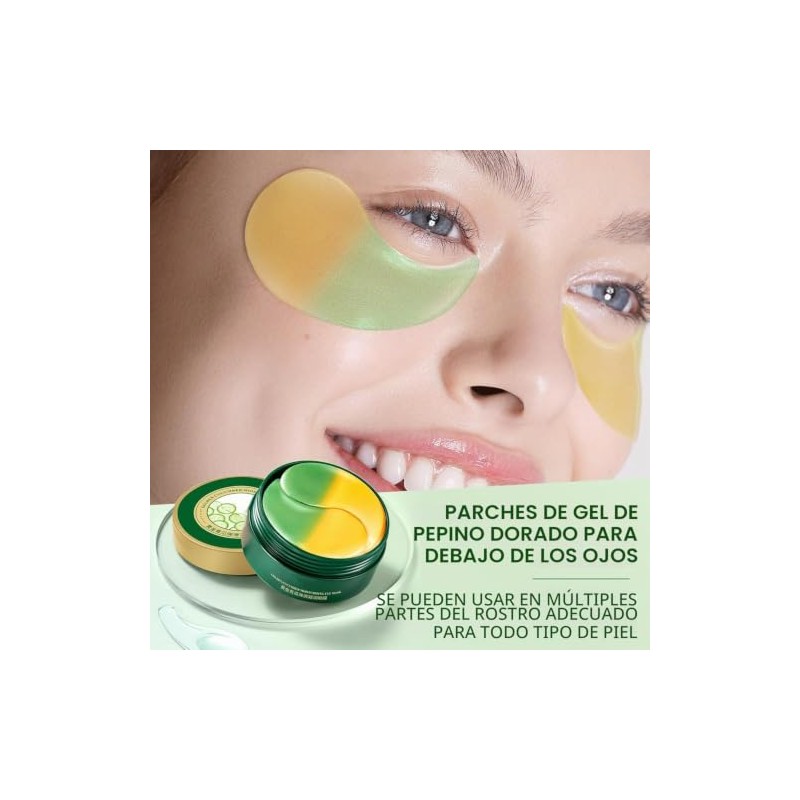 60 Parches Ojos Bolsas y Ojeras Hialuronico, Eye Patches Hidratante