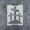 Three Crosses Stencil Template - Reusable Stencils for Painting in