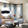 Window Corner Curtain Rod Connector Set of 2, Adjustable Heavy